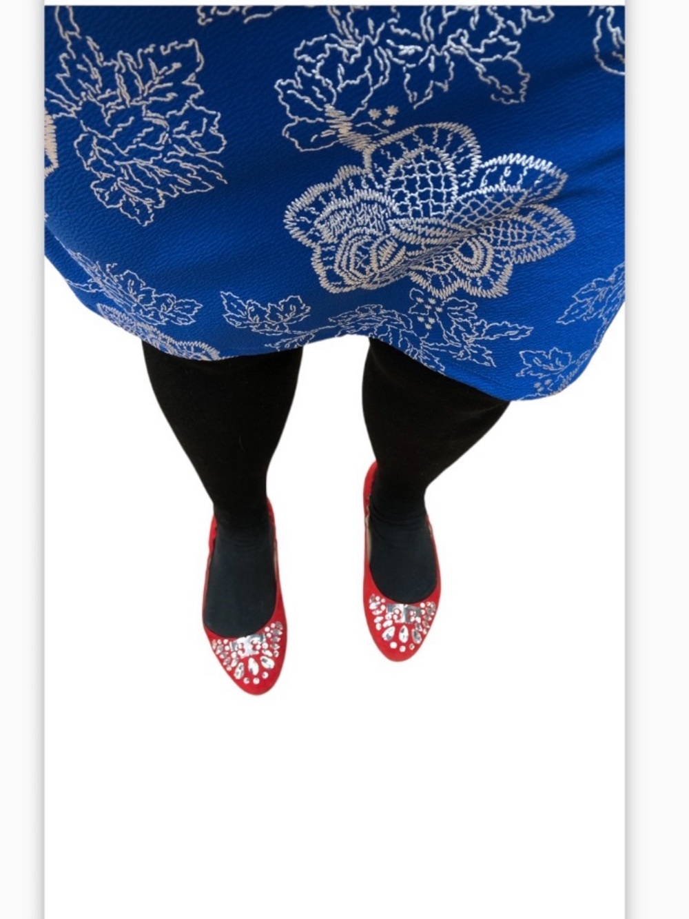 LuLaRoe Elegant Royal Blue Floral Pencil Skirt 3XL